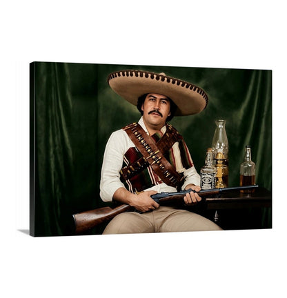 Pablo Escobar Dressed As Pancho Villa