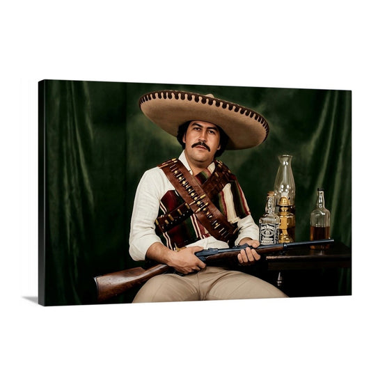 Pablo Escobar Dressed As Pancho Villa